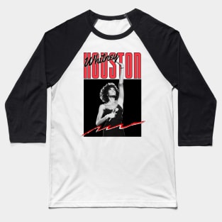 Whitney Houston 80s 90s Music Baseball T-Shirt